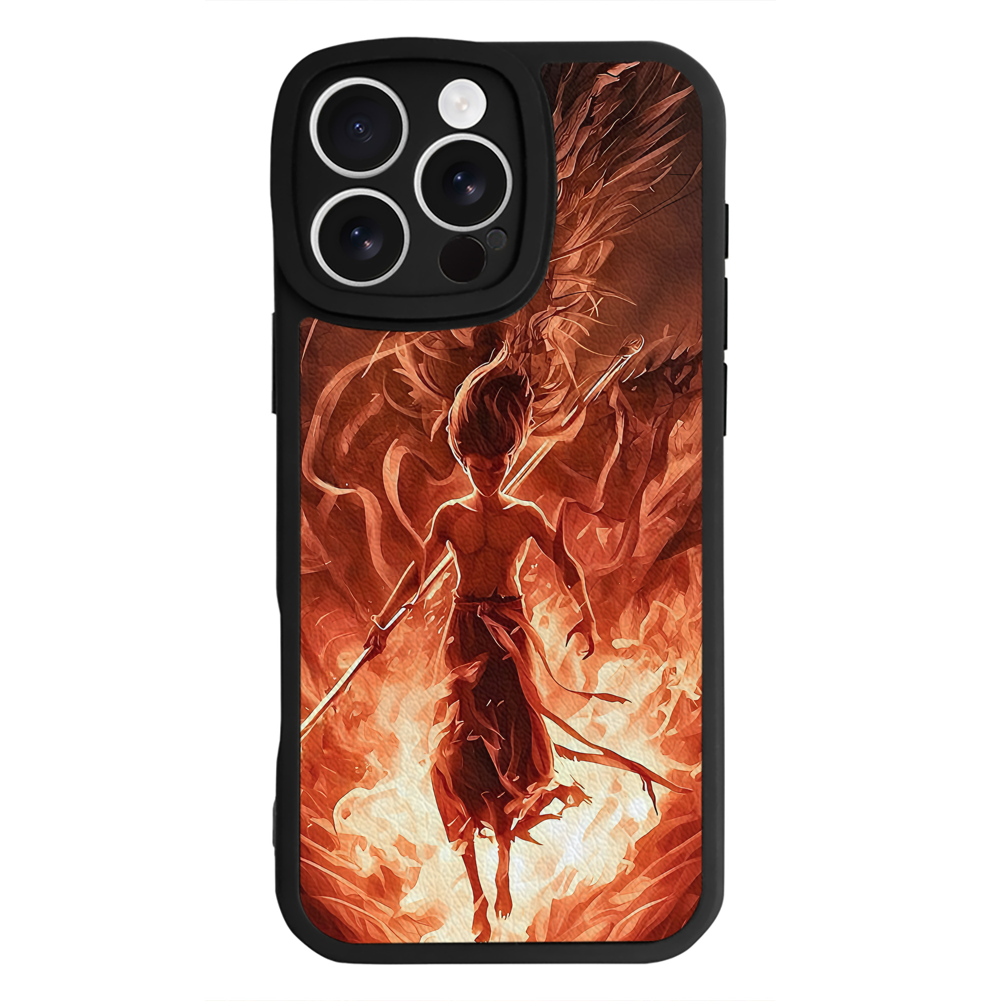 （画像用） Ne Zha 2 ナタ 魔童の大暴れ 【iPhone 16シリーズ対応】シリコンスマホケース（レザー調） 材質：シリコン